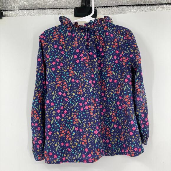 Osh Kosh Bgosh Dark Floral Peasant Cotton Top Girls Size 5 - Picture 2 of 9